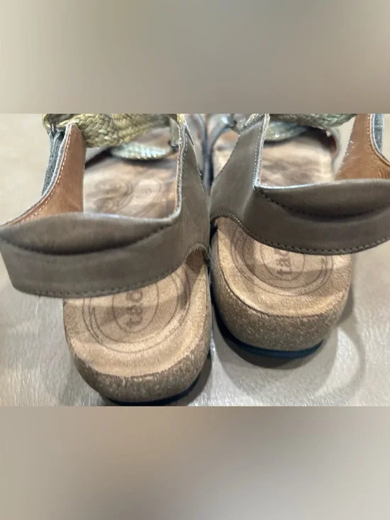 Taos Footwear Natural Beige Braided Comfort Sandal for Women - Picture 6 of 8